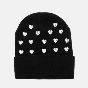 NWT Heart Rhinestone Beanie
